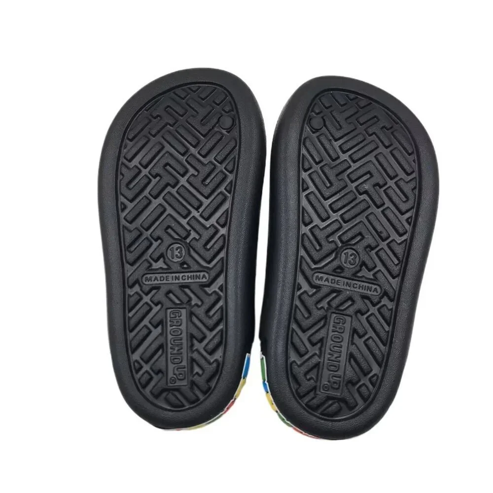 Nintendo Super Mario Little Boys Comfort Slide Sandal, Size 5/6, Slip-On